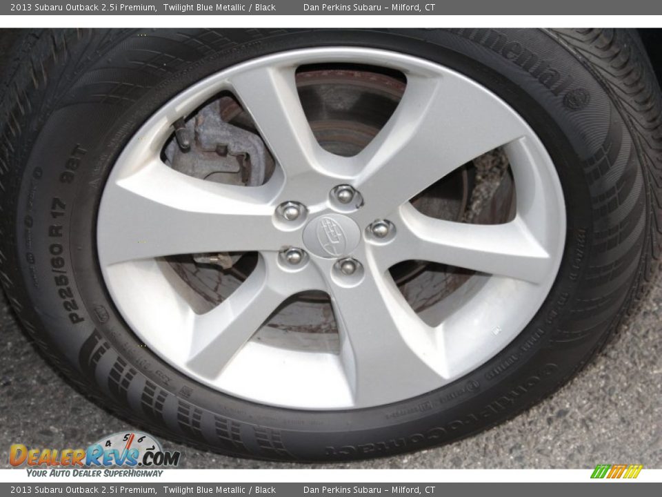 2013 Subaru Outback 2.5i Premium Twilight Blue Metallic / Black Photo #21