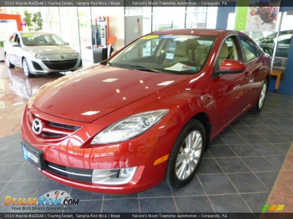2010 Mazda MAZDA6 i Touring Sedan Sangria Red Mica / Beige Photo #6