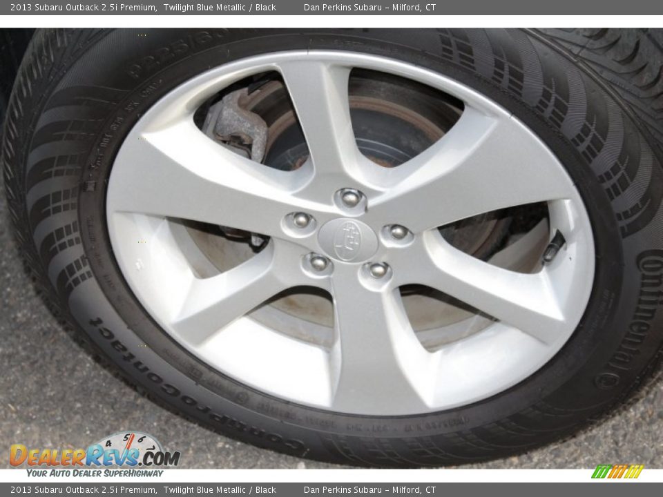 2013 Subaru Outback 2.5i Premium Twilight Blue Metallic / Black Photo #22