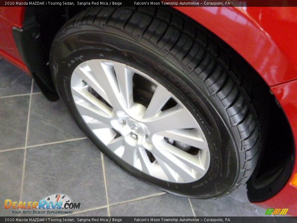 2010 Mazda MAZDA6 i Touring Sedan Sangria Red Mica / Beige Photo #8