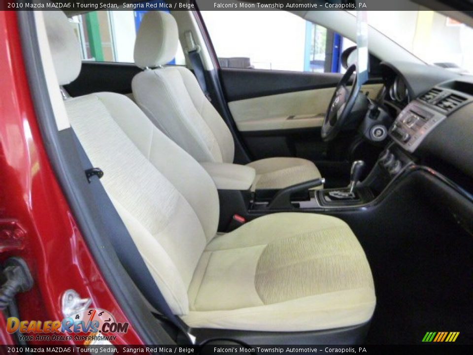 2010 Mazda MAZDA6 i Touring Sedan Sangria Red Mica / Beige Photo #9