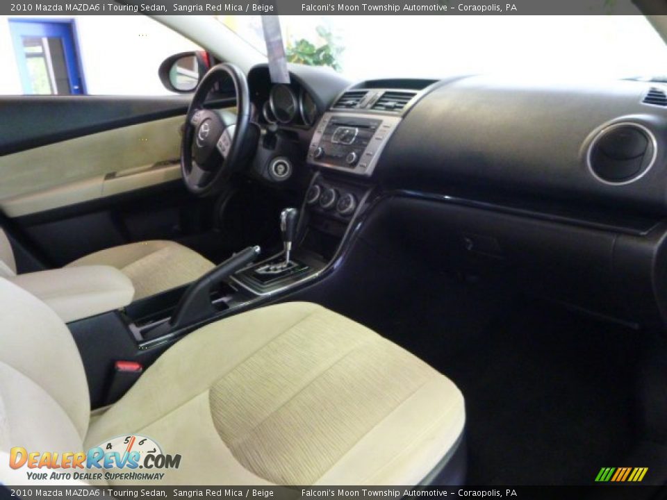 2010 Mazda MAZDA6 i Touring Sedan Sangria Red Mica / Beige Photo #10