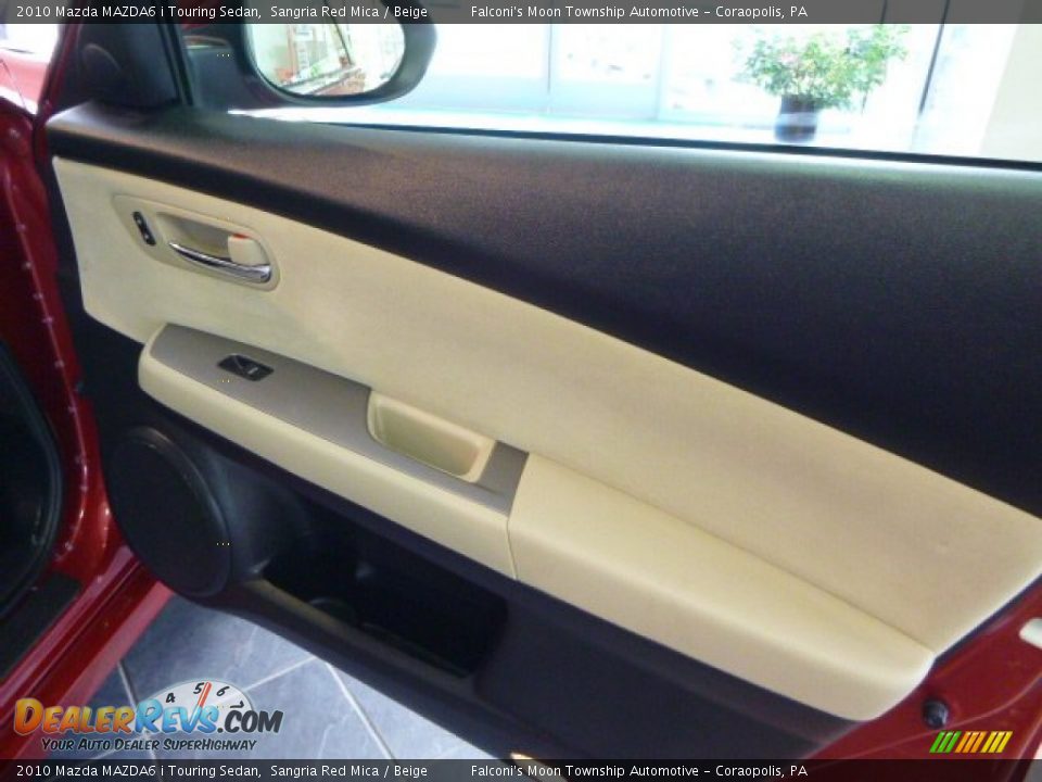 2010 Mazda MAZDA6 i Touring Sedan Sangria Red Mica / Beige Photo #11