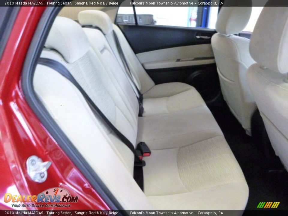 2010 Mazda MAZDA6 i Touring Sedan Sangria Red Mica / Beige Photo #12