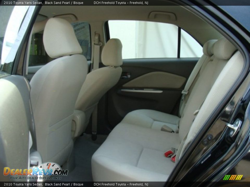 2010 Toyota Yaris Sedan Black Sand Pearl / Bisque Photo #21
