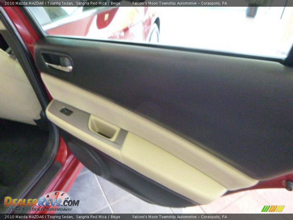 2010 Mazda MAZDA6 i Touring Sedan Sangria Red Mica / Beige Photo #13