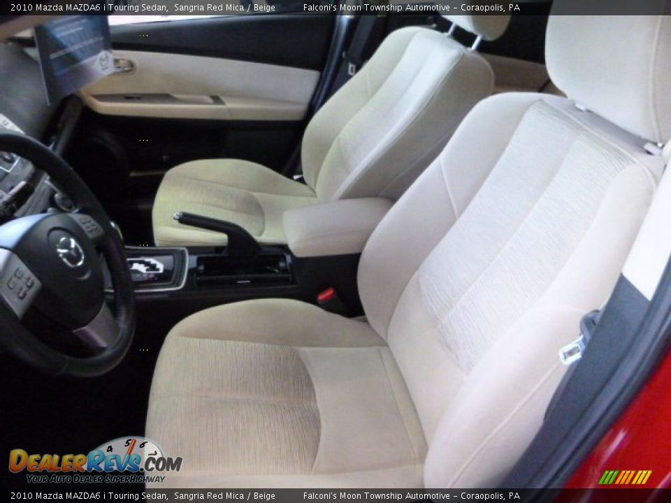 2010 Mazda MAZDA6 i Touring Sedan Sangria Red Mica / Beige Photo #14