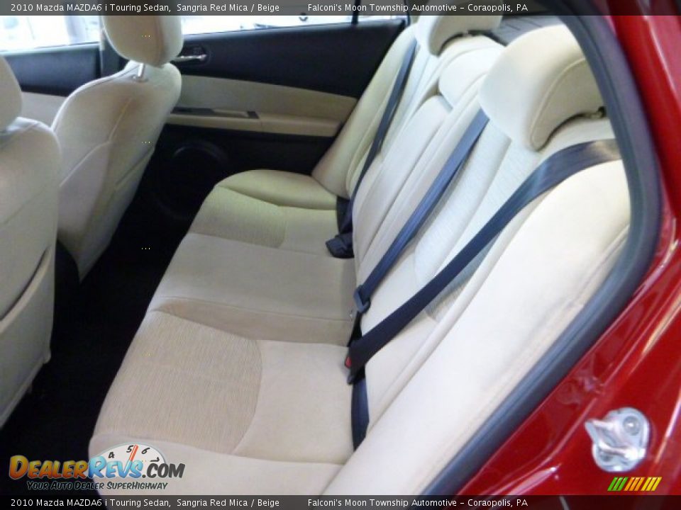 2010 Mazda MAZDA6 i Touring Sedan Sangria Red Mica / Beige Photo #15