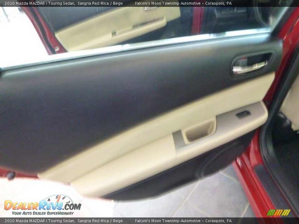 2010 Mazda MAZDA6 i Touring Sedan Sangria Red Mica / Beige Photo #17