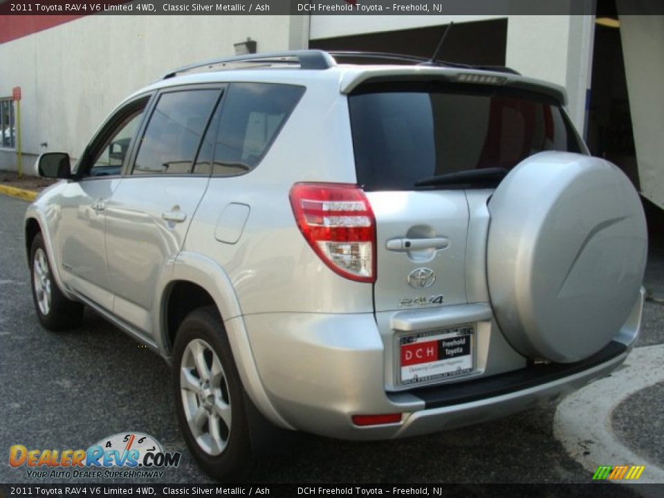 2011 Toyota RAV4 V6 Limited 4WD Classic Silver Metallic / Ash Photo #4