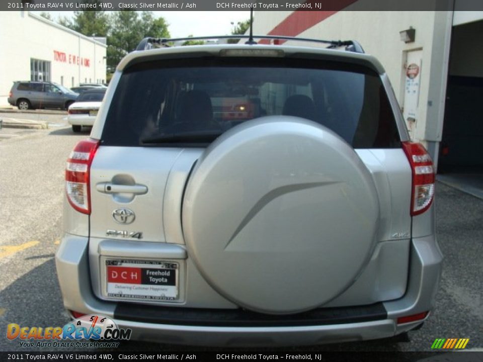 2011 Toyota RAV4 V6 Limited 4WD Classic Silver Metallic / Ash Photo #5