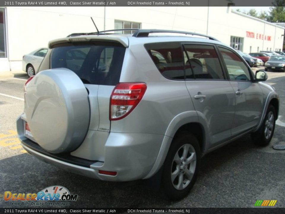 2011 Toyota RAV4 V6 Limited 4WD Classic Silver Metallic / Ash Photo #6