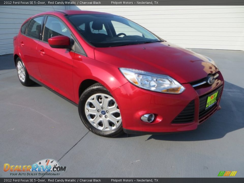 2012 Ford Focus SE 5-Door Red Candy Metallic / Charcoal Black Photo #1