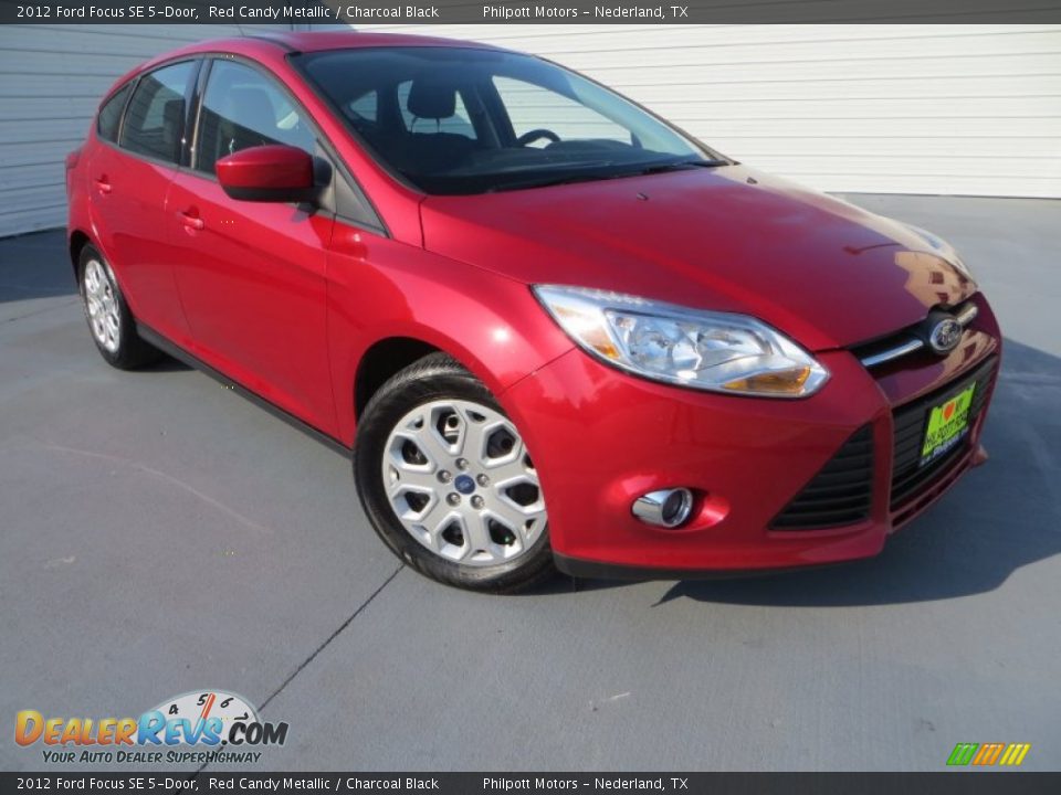 2012 Ford Focus SE 5-Door Red Candy Metallic / Charcoal Black Photo #2