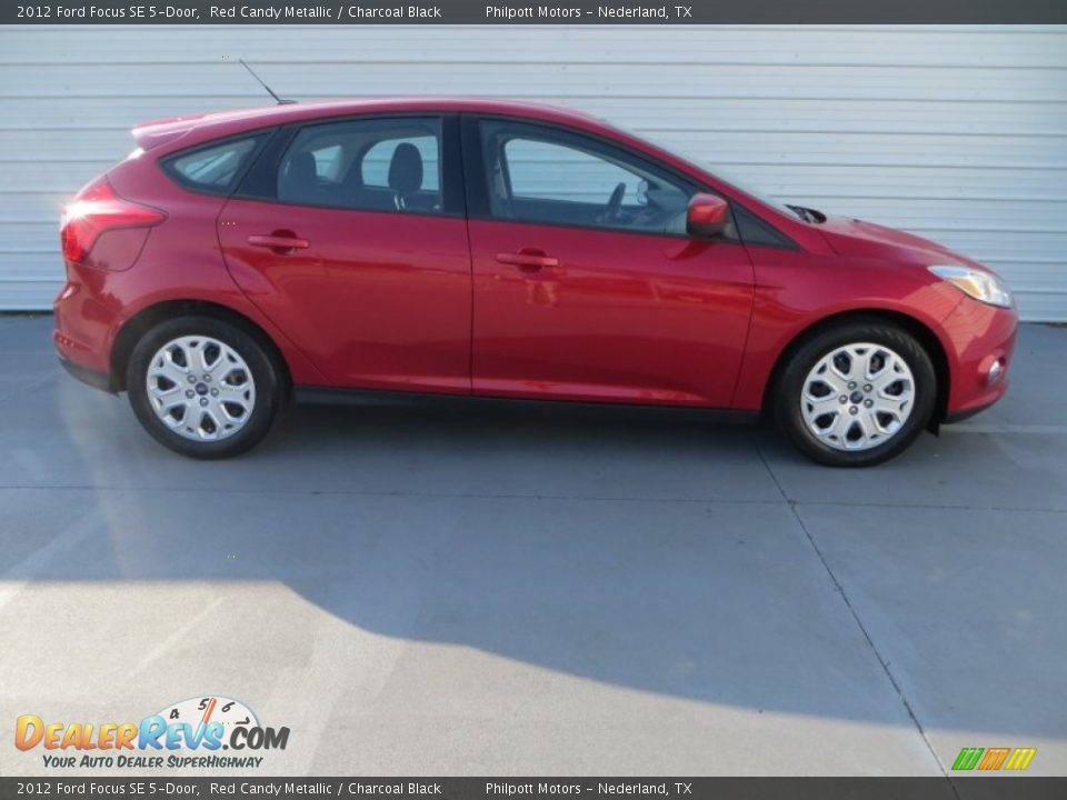 2012 Ford Focus SE 5-Door Red Candy Metallic / Charcoal Black Photo #3
