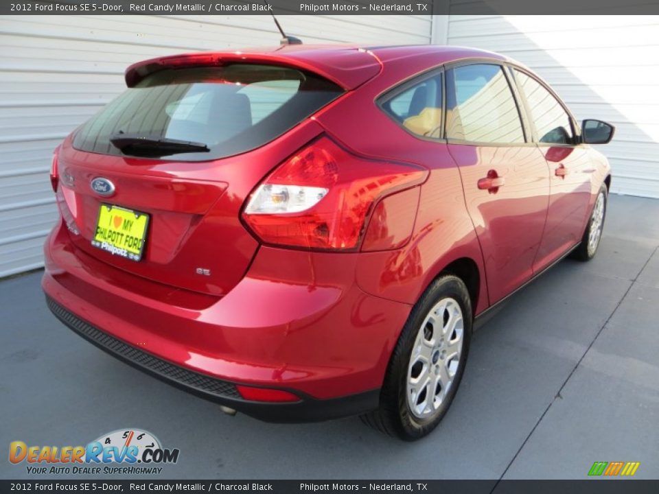 2012 Ford Focus SE 5-Door Red Candy Metallic / Charcoal Black Photo #4