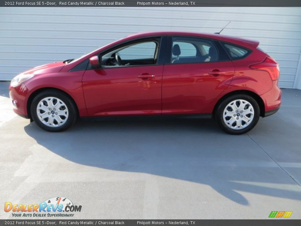 2012 Ford Focus SE 5-Door Red Candy Metallic / Charcoal Black Photo #6
