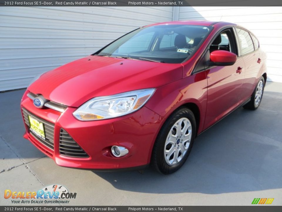 2012 Ford Focus SE 5-Door Red Candy Metallic / Charcoal Black Photo #7