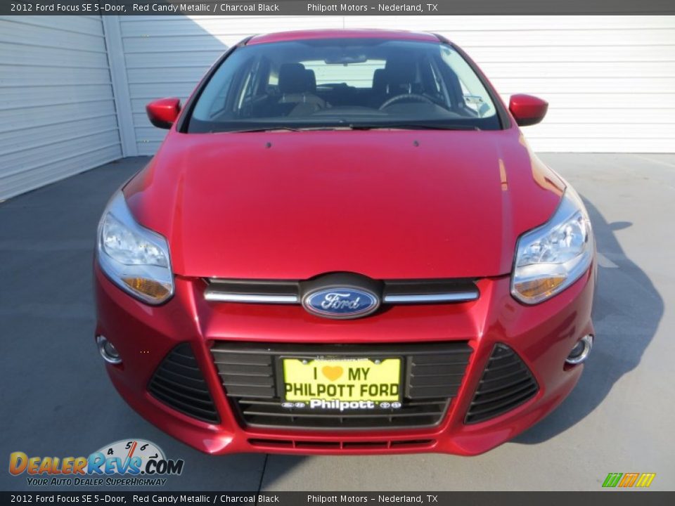 2012 Ford Focus SE 5-Door Red Candy Metallic / Charcoal Black Photo #8