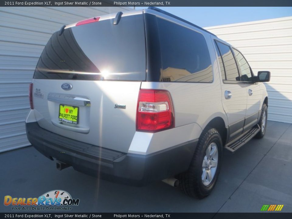 2011 Ford Expedition XLT Ingot Silver Metallic / Stone Photo #4