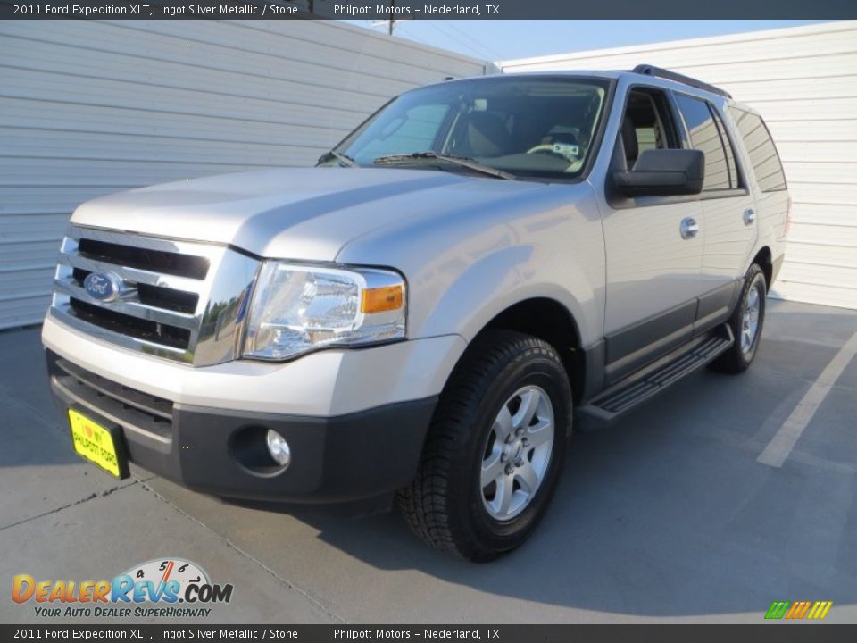 2011 Ford Expedition XLT Ingot Silver Metallic / Stone Photo #7