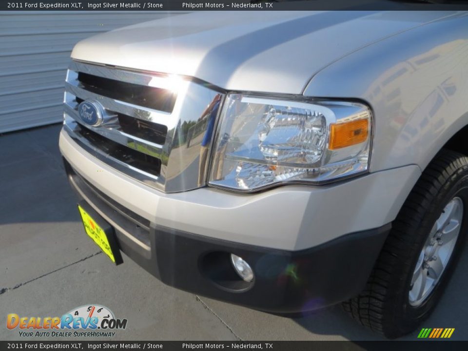 2011 Ford Expedition XLT Ingot Silver Metallic / Stone Photo #10