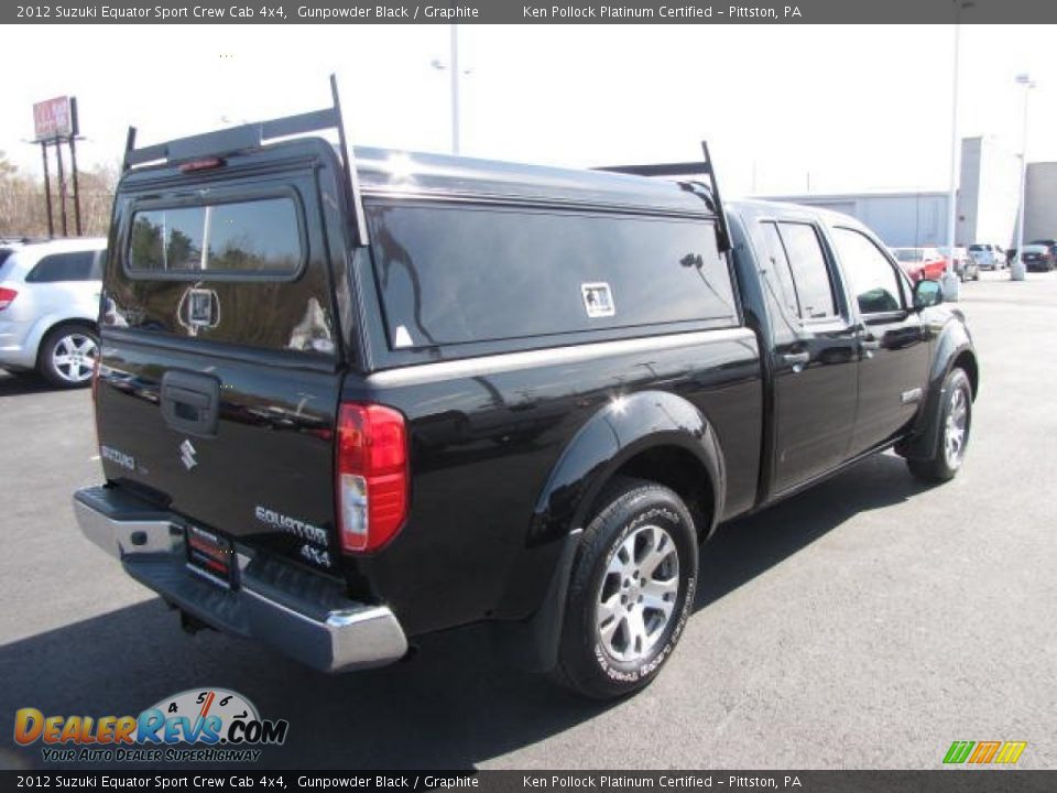 2012 Suzuki Equator Sport Crew Cab 4x4 Gunpowder Black / Graphite Photo #5