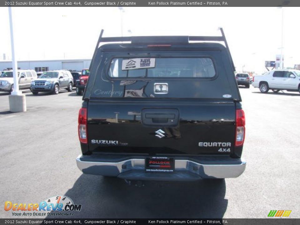 2012 Suzuki Equator Sport Crew Cab 4x4 Gunpowder Black / Graphite Photo #6