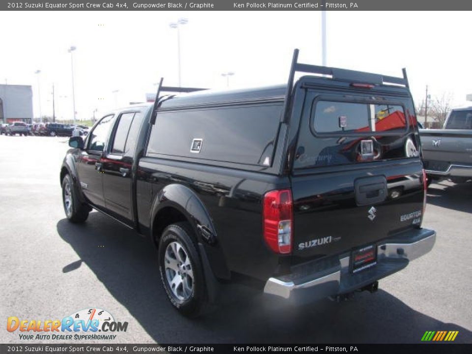 2012 Suzuki Equator Sport Crew Cab 4x4 Gunpowder Black / Graphite Photo #7