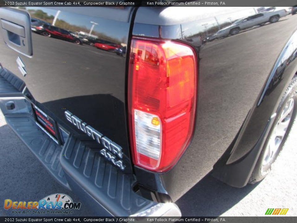 2012 Suzuki Equator Sport Crew Cab 4x4 Gunpowder Black / Graphite Photo #11