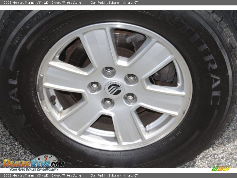 2008 Mercury Mariner V6 4WD Oxford White / Stone Photo #16