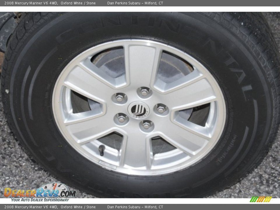 2008 Mercury Mariner V6 4WD Oxford White / Stone Photo #18