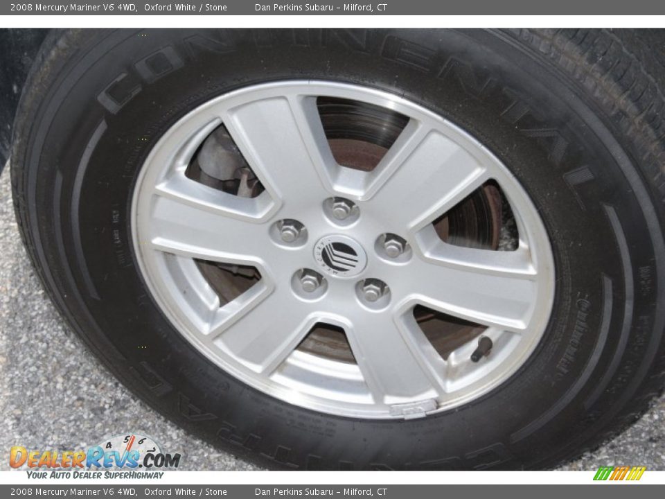 2008 Mercury Mariner V6 4WD Oxford White / Stone Photo #19