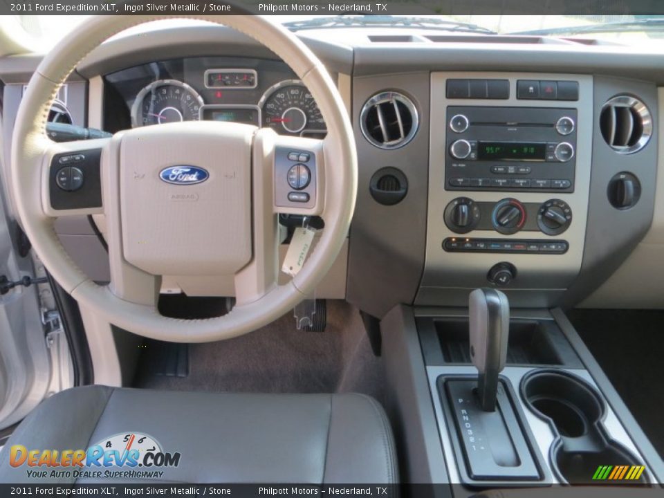 2011 Ford Expedition XLT Ingot Silver Metallic / Stone Photo #35