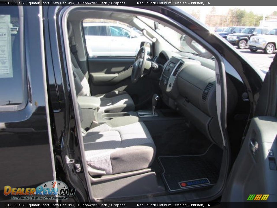 2012 Suzuki Equator Sport Crew Cab 4x4 Gunpowder Black / Graphite Photo #19