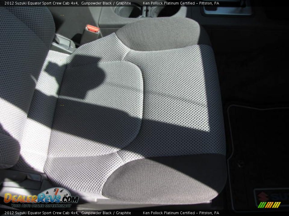 2012 Suzuki Equator Sport Crew Cab 4x4 Gunpowder Black / Graphite Photo #20