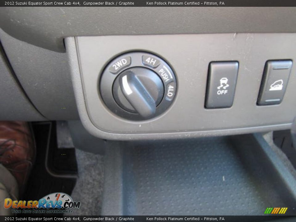 2012 Suzuki Equator Sport Crew Cab 4x4 Gunpowder Black / Graphite Photo #35