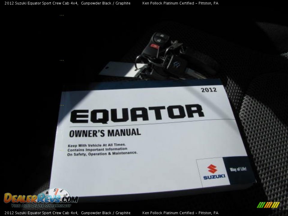 Books/Manuals of 2012 Suzuki Equator Sport Crew Cab 4x4 Photo #36