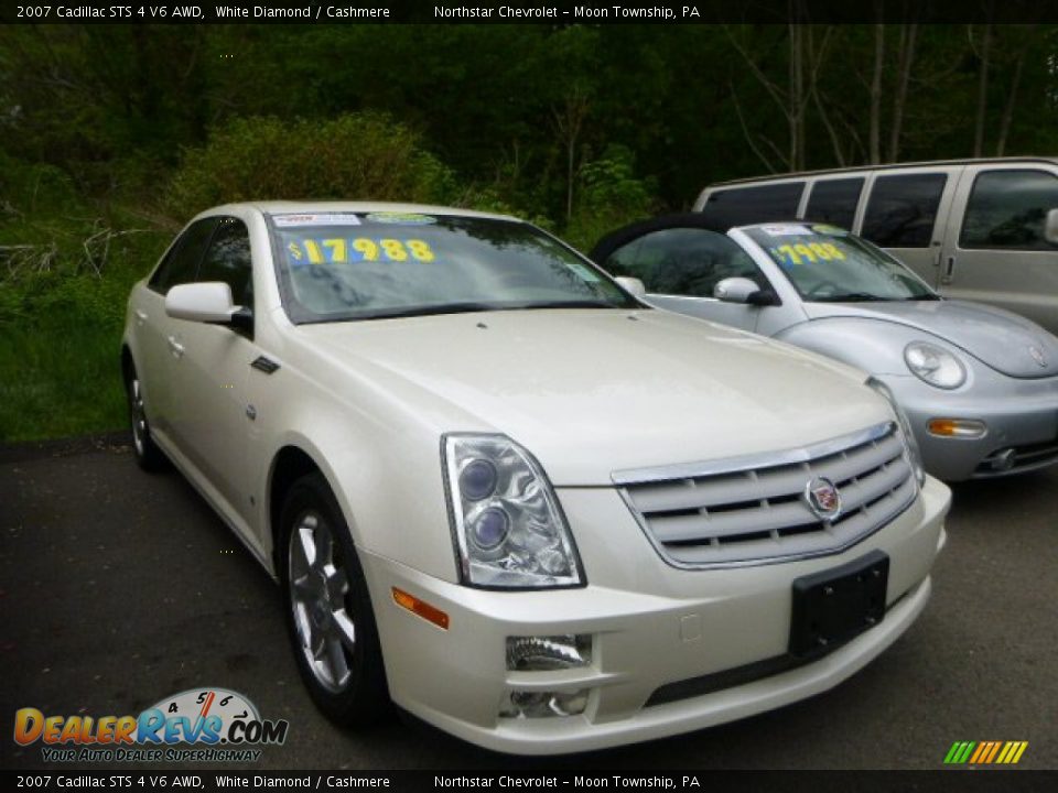 2007 Cadillac STS 4 V6 AWD White Diamond / Cashmere Photo #1