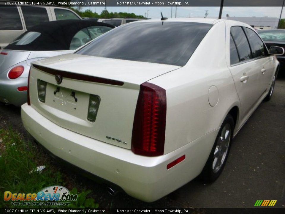 2007 Cadillac STS 4 V6 AWD White Diamond / Cashmere Photo #2