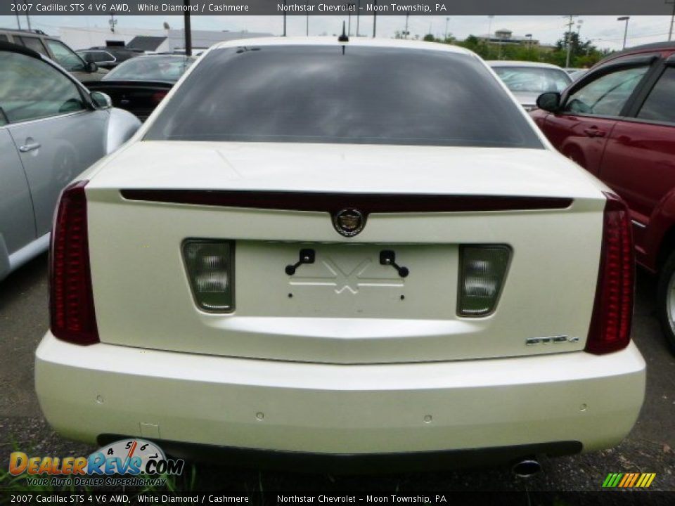 2007 Cadillac STS 4 V6 AWD White Diamond / Cashmere Photo #3