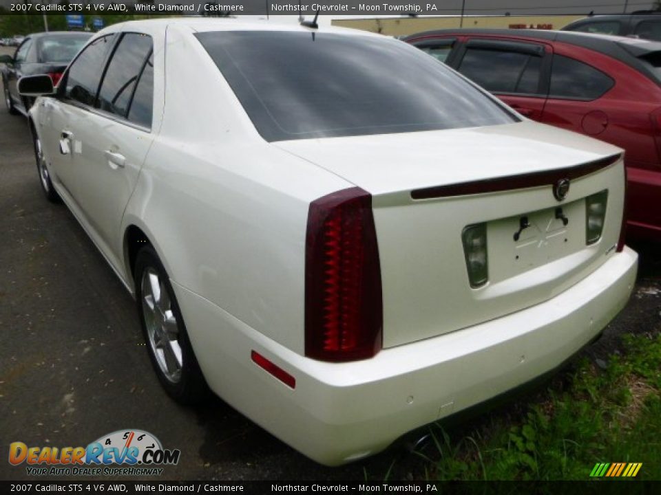 2007 Cadillac STS 4 V6 AWD White Diamond / Cashmere Photo #4