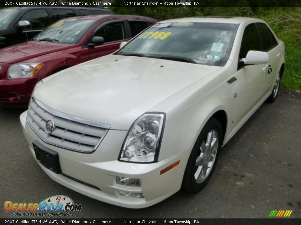 2007 Cadillac STS 4 V6 AWD White Diamond / Cashmere Photo #5