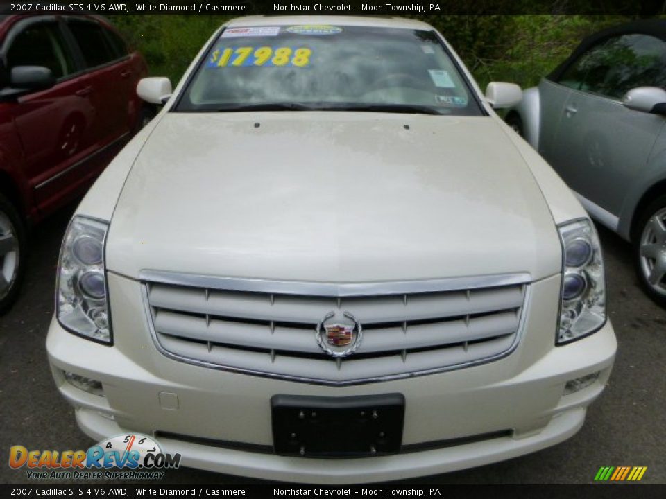 2007 Cadillac STS 4 V6 AWD White Diamond / Cashmere Photo #6