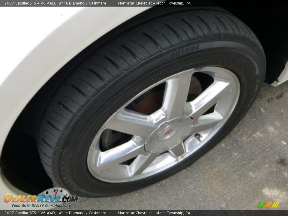 2007 Cadillac STS 4 V6 AWD White Diamond / Cashmere Photo #7