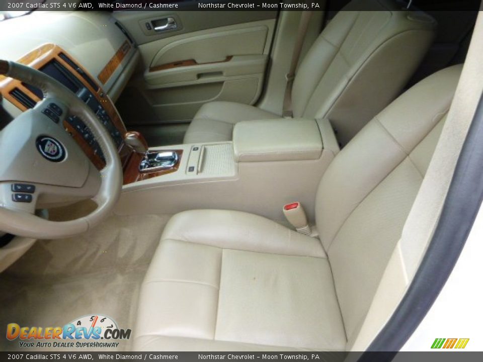 2007 Cadillac STS 4 V6 AWD White Diamond / Cashmere Photo #8