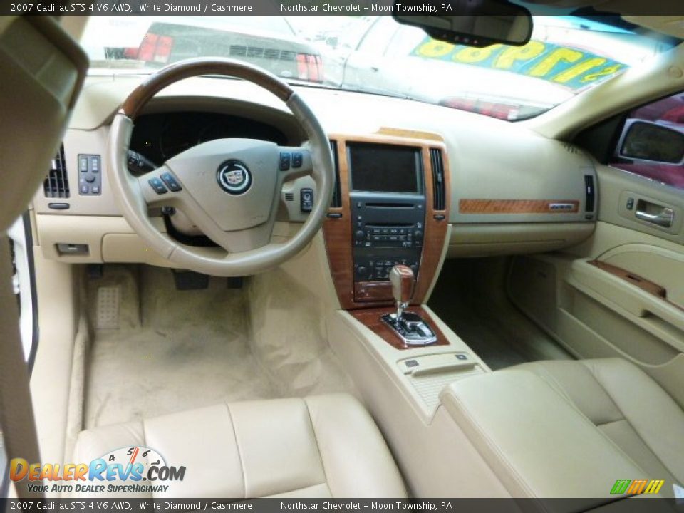 2007 Cadillac STS 4 V6 AWD White Diamond / Cashmere Photo #10