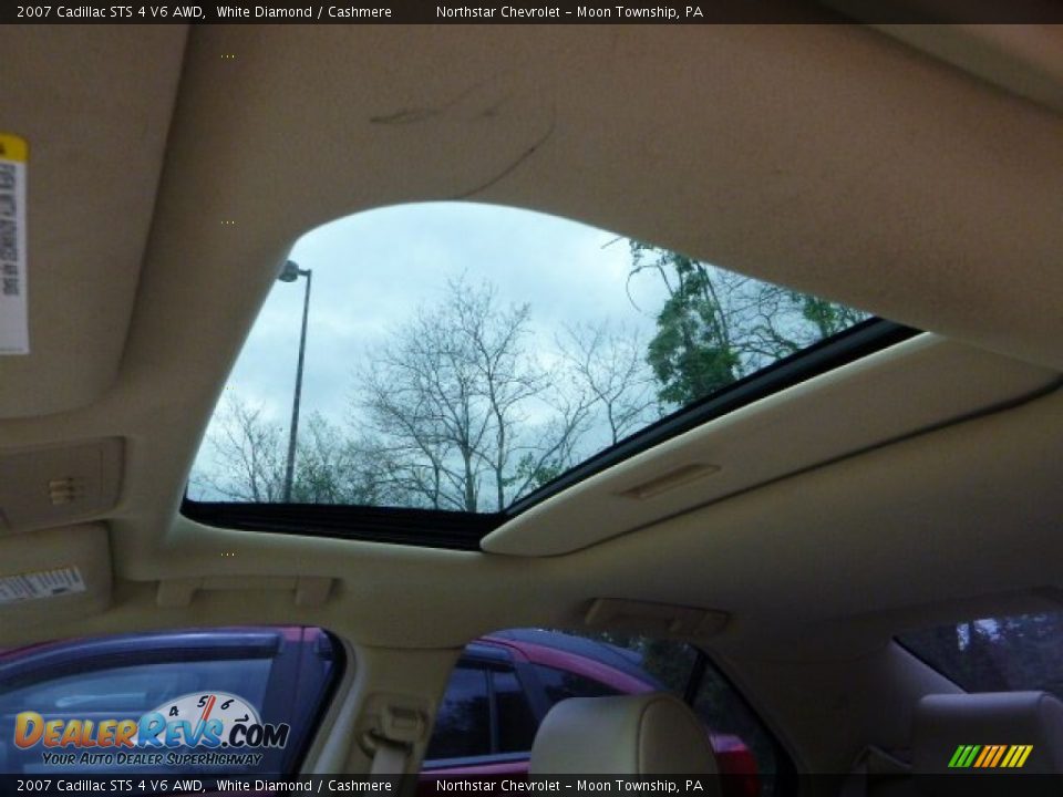 2007 Cadillac STS 4 V6 AWD White Diamond / Cashmere Photo #12