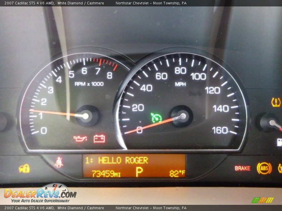 2007 Cadillac STS 4 V6 AWD White Diamond / Cashmere Photo #15
