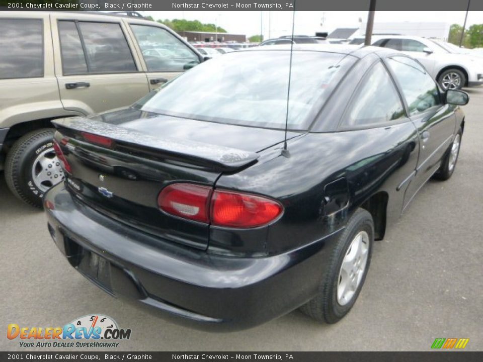 2001 Chevrolet Cavalier Coupe Black / Graphite Photo #2